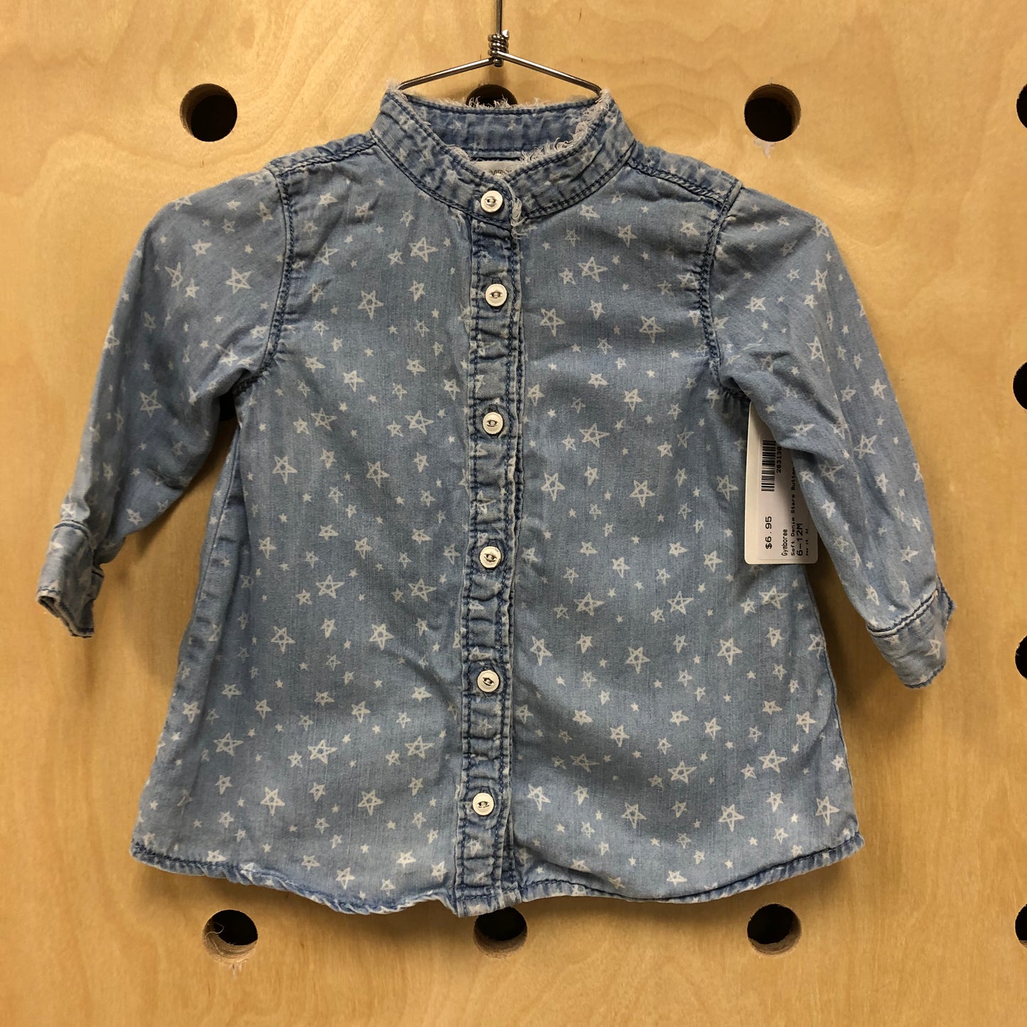 Soft Denim Stars Button Up