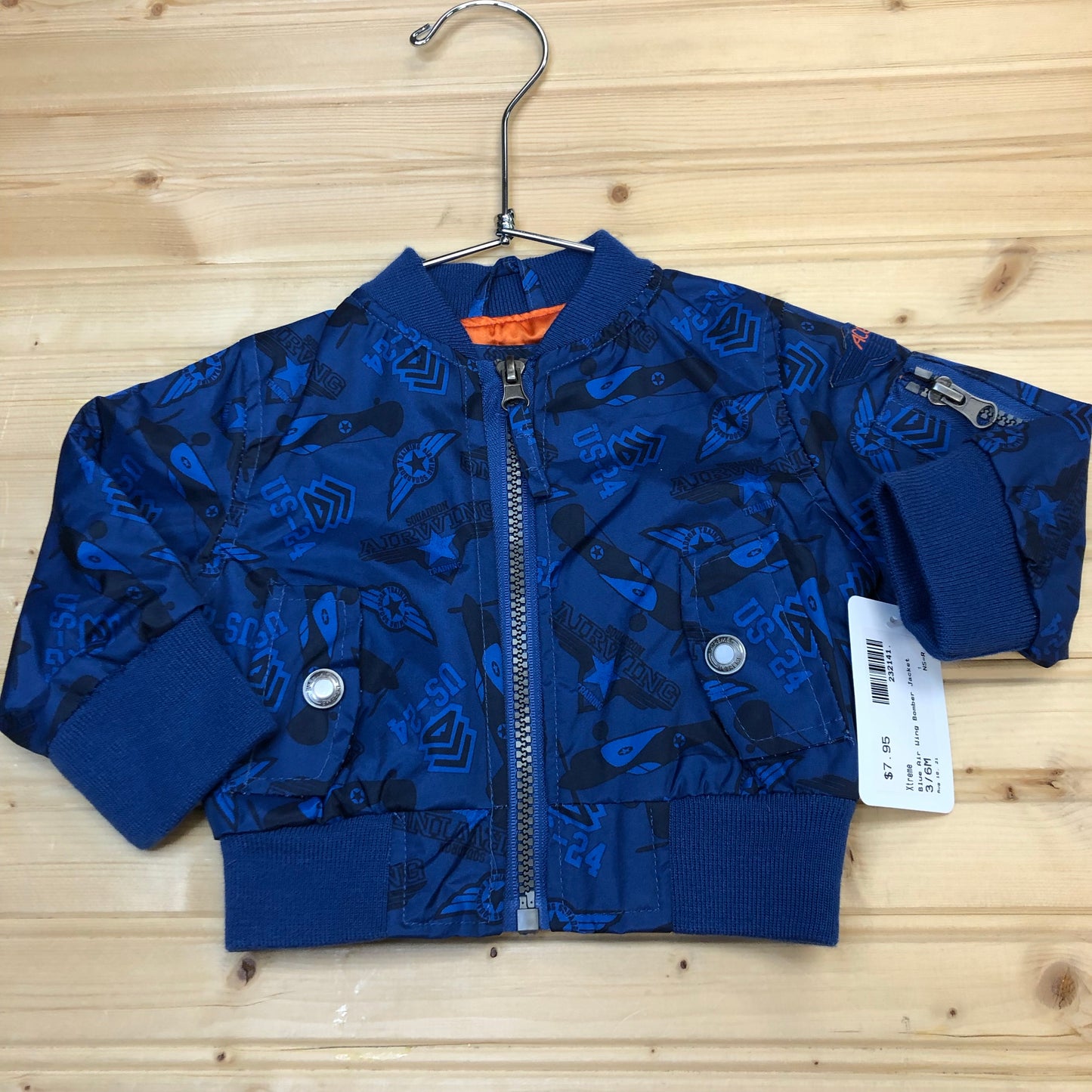 Blue Air Wing Bomber Jacket