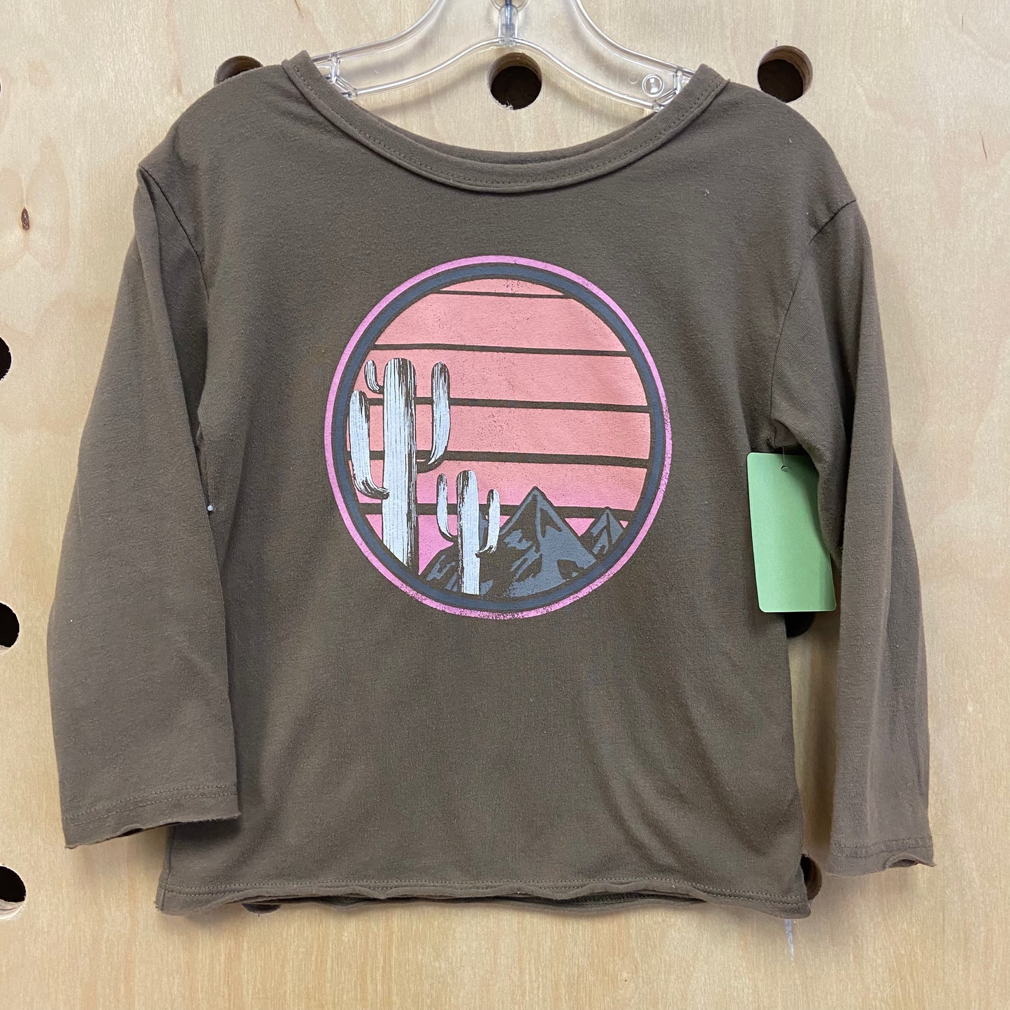 Olive Desert Scene LS Tee