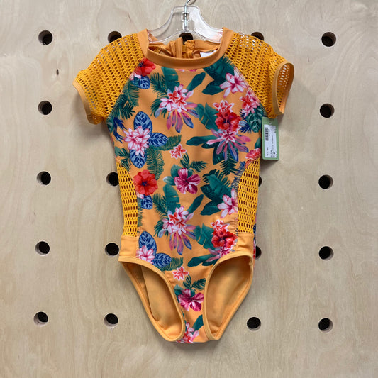 Yellow Floral Swimsuit
