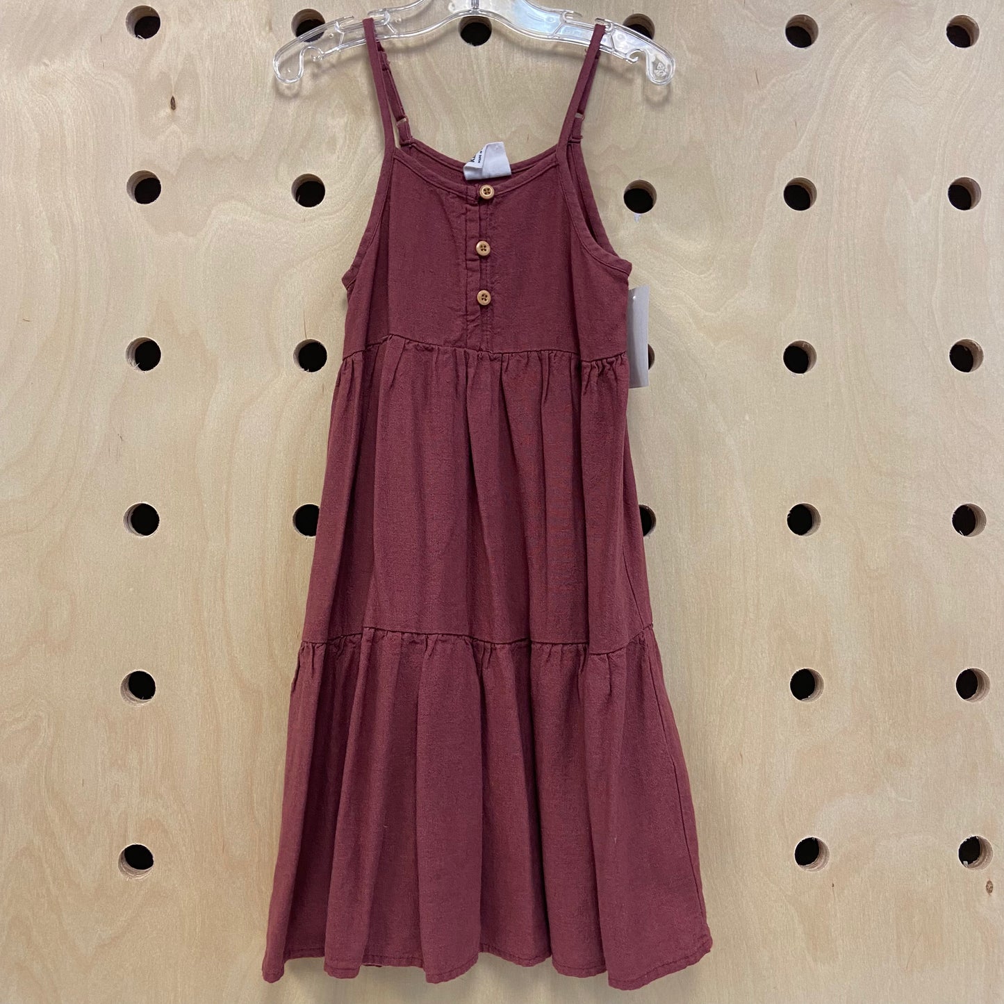 Brick Button Up Dress
