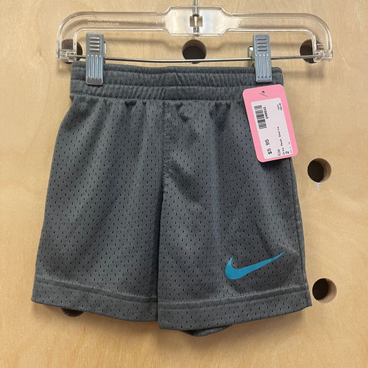 Grey Mesh Shorts