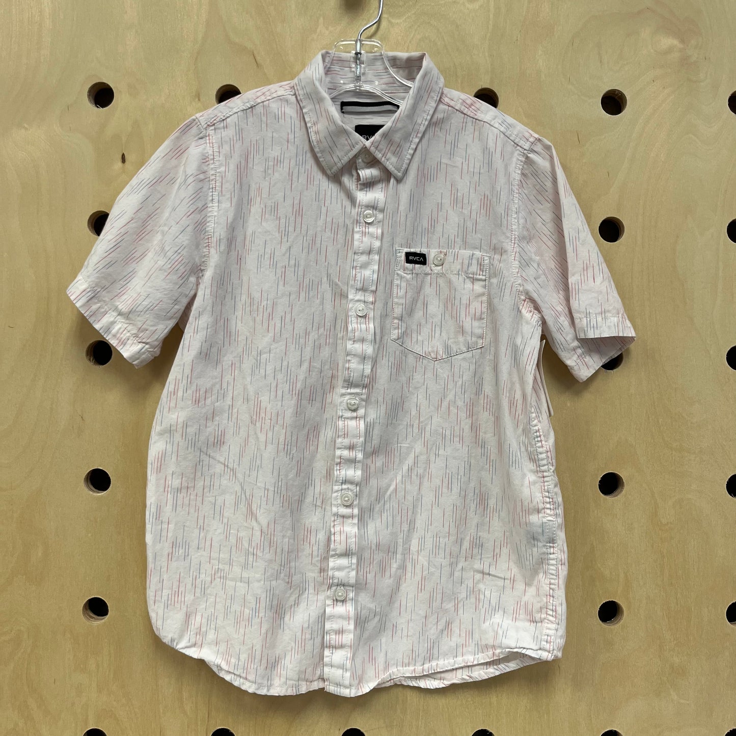 White Line Designed Button Up