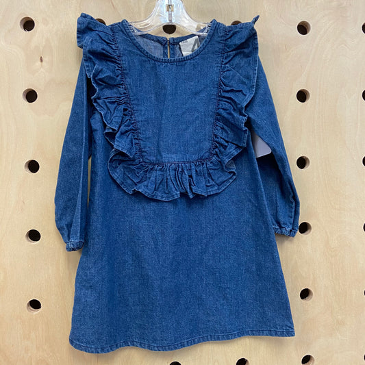 Denim Ruffle Dress