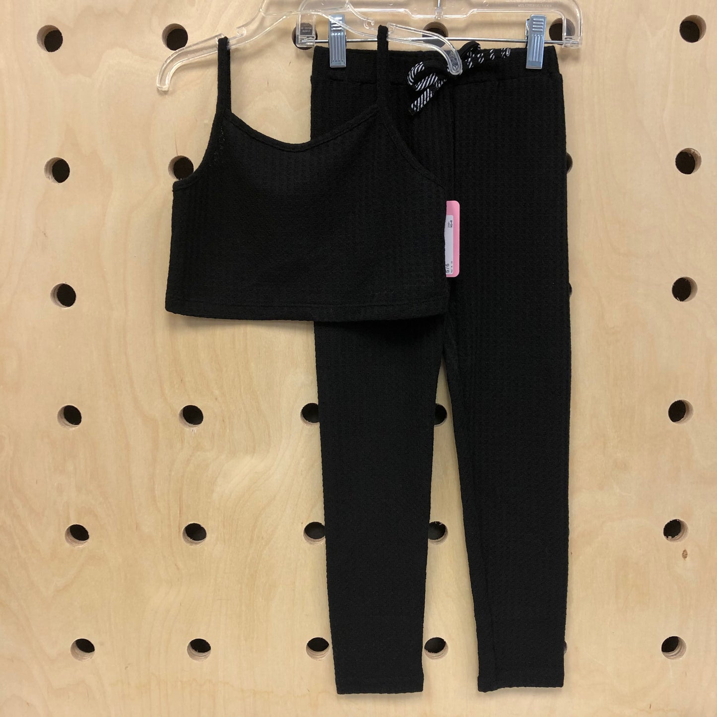 Black Waffle Knit Outfit