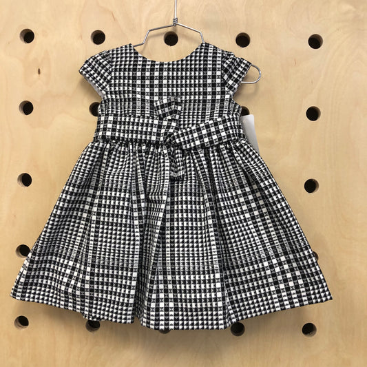 B+W Gingham Dress +Bloomers