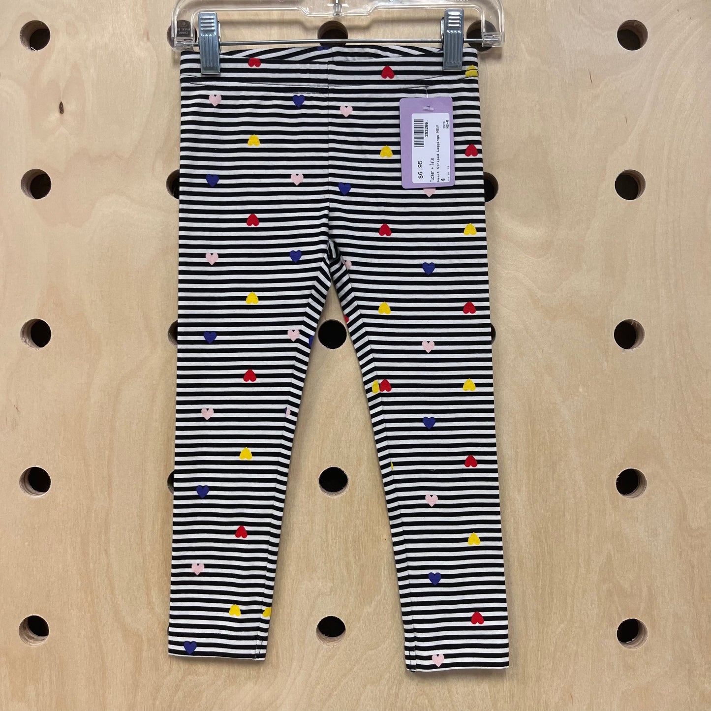 Heart Striped Leggings NEW!