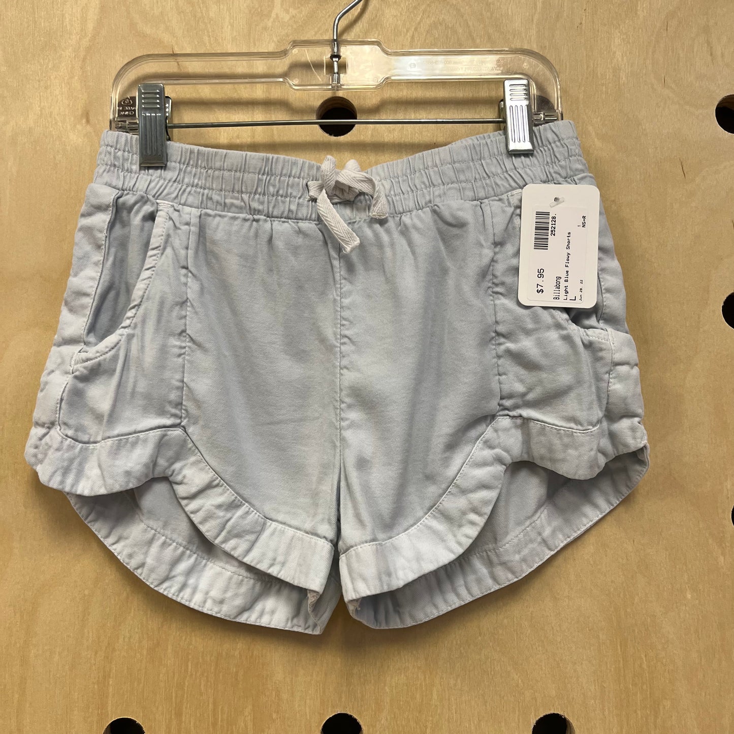 Light Blue Flowy Shorts