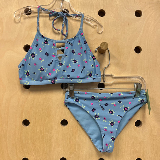 Blue Floral 2pc. Swimsuit