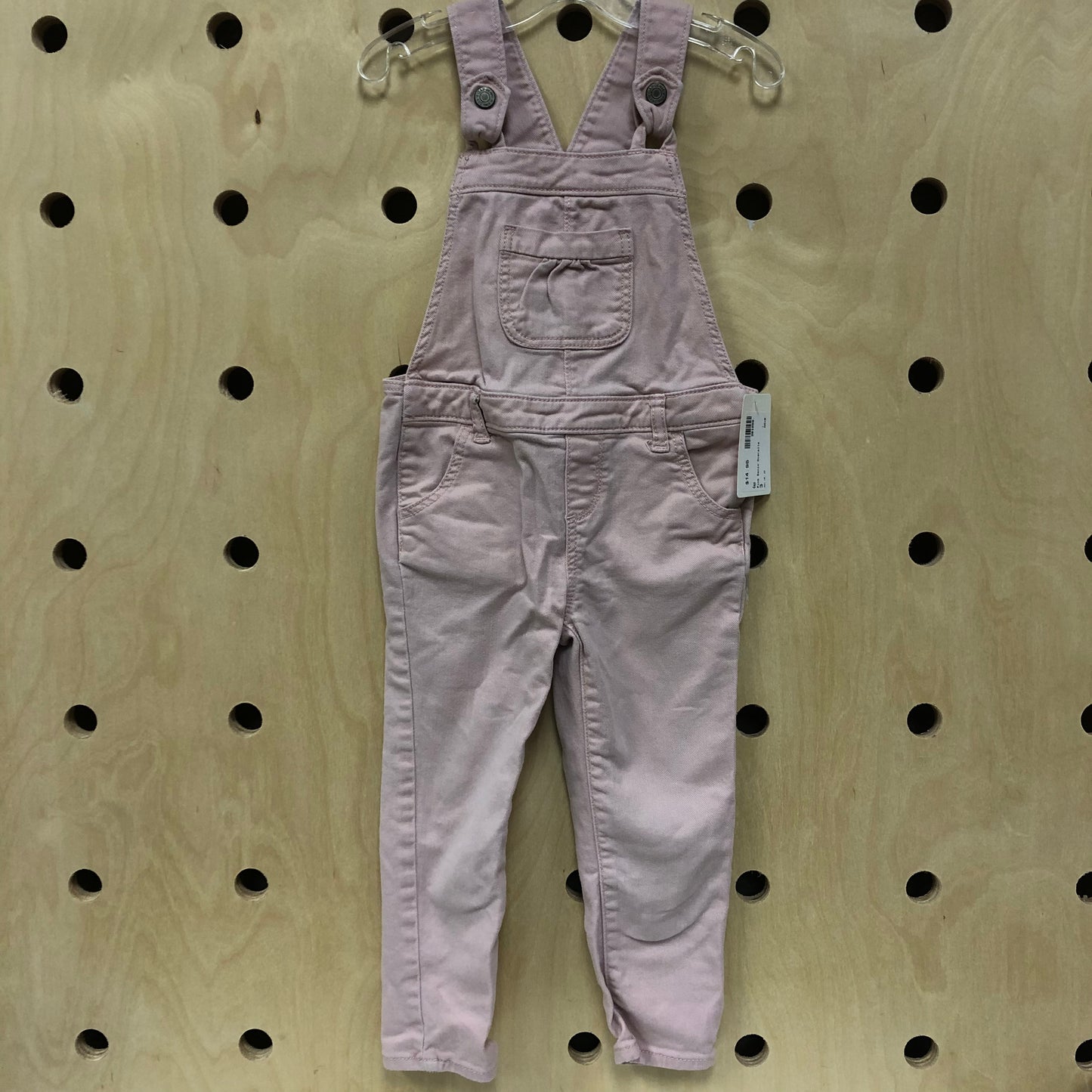 Pink Denim Overalls