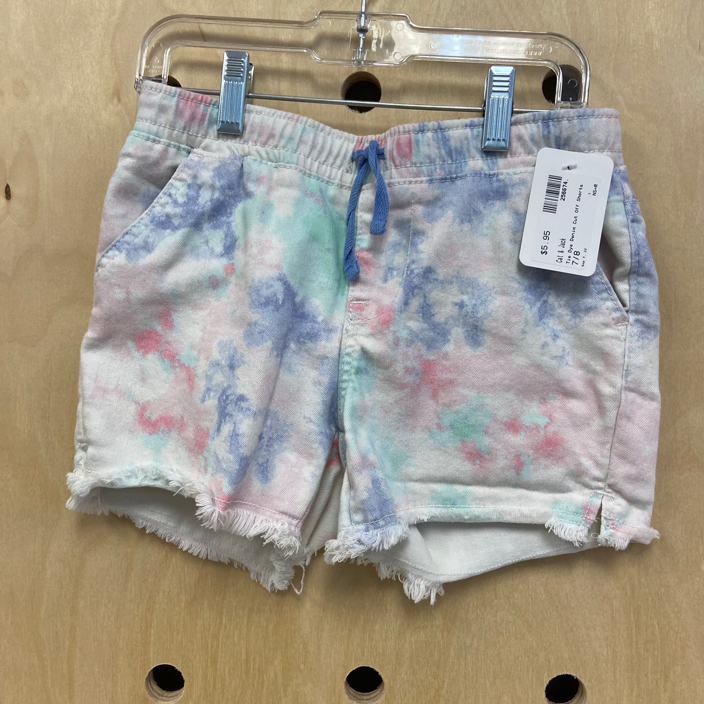 Tie Dye Denim Cut Off Shorts