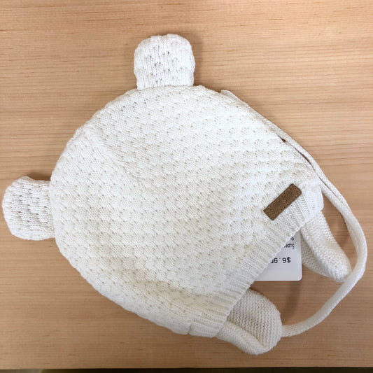 Cream Knit Ears Beanie
