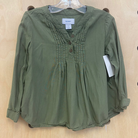 Army Green Flowy Top