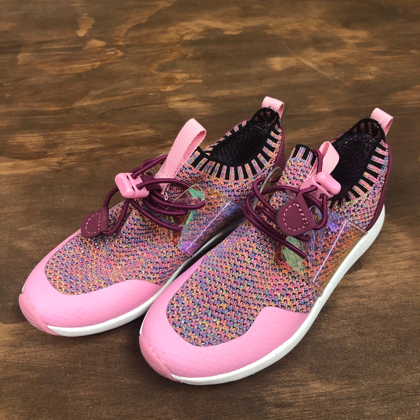 Pink Bungee Cord Sneakers