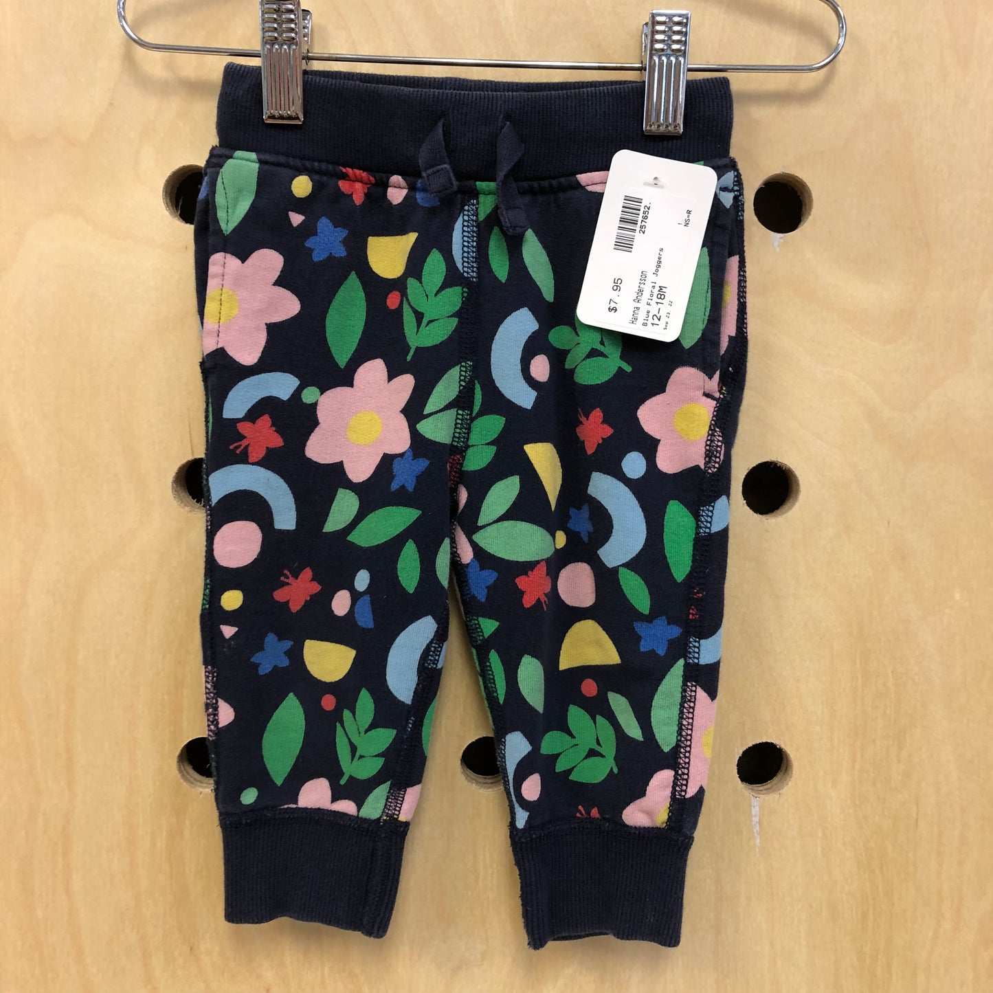 Blue Floral Joggers