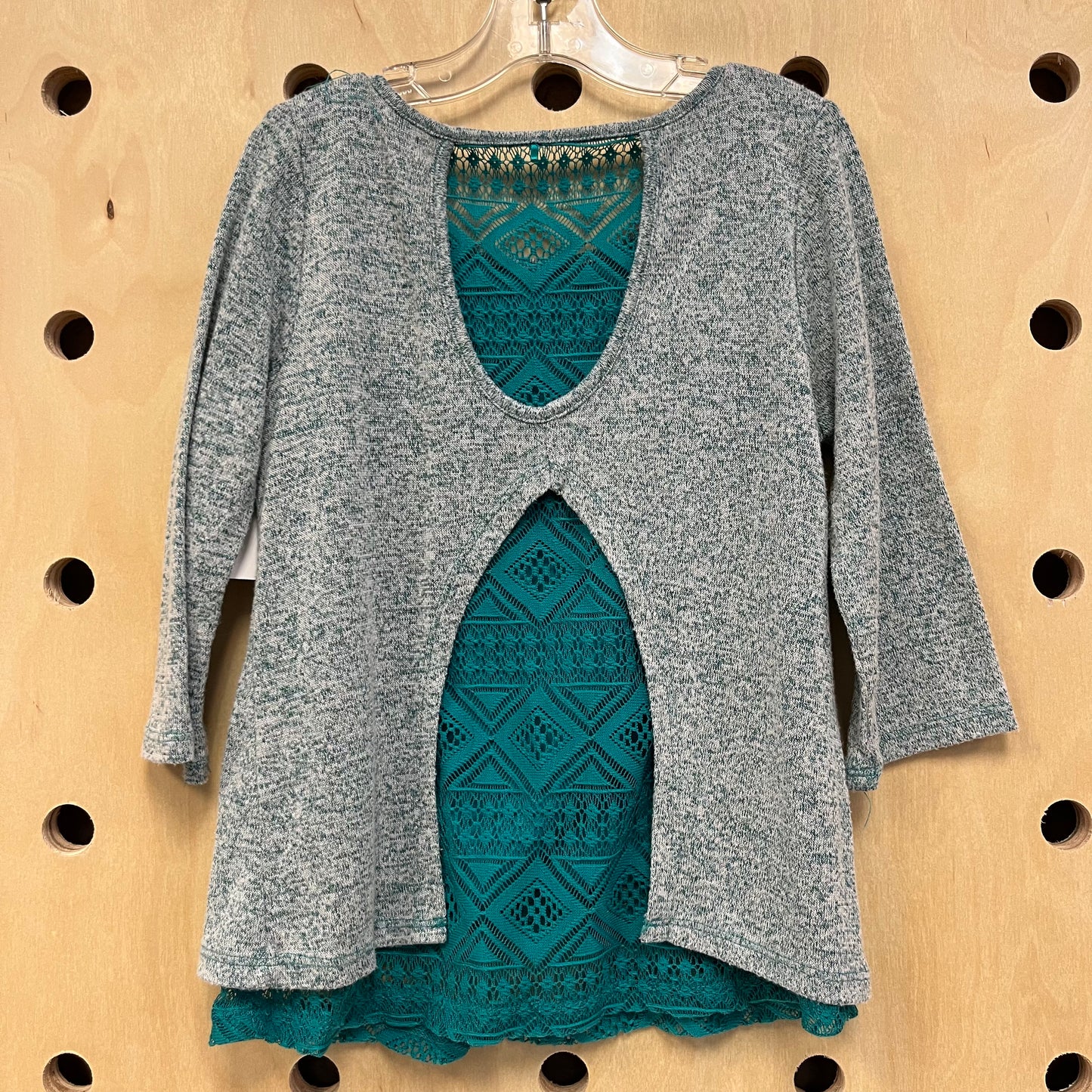 Blue Peace Layered Top