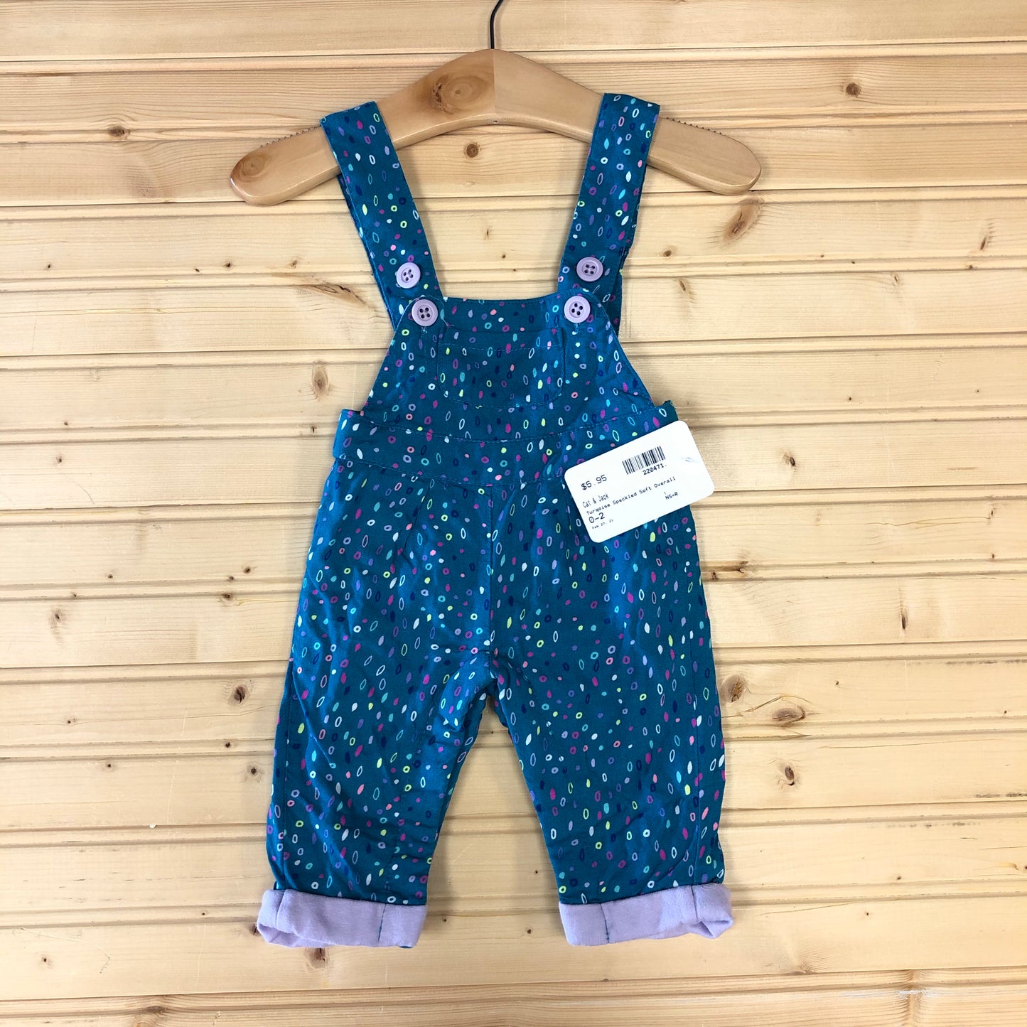 Turqoise Speckled Soft Overall