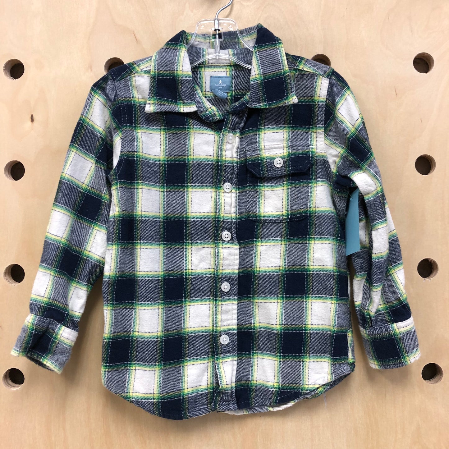 Blue + Green Plaid Flannel