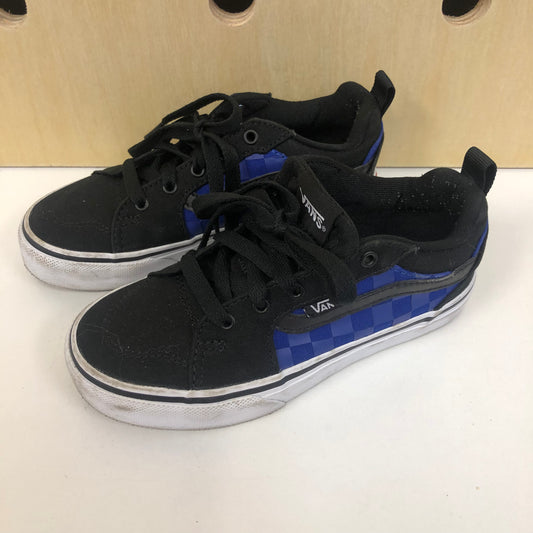 Black + Blue Checkered Shoes