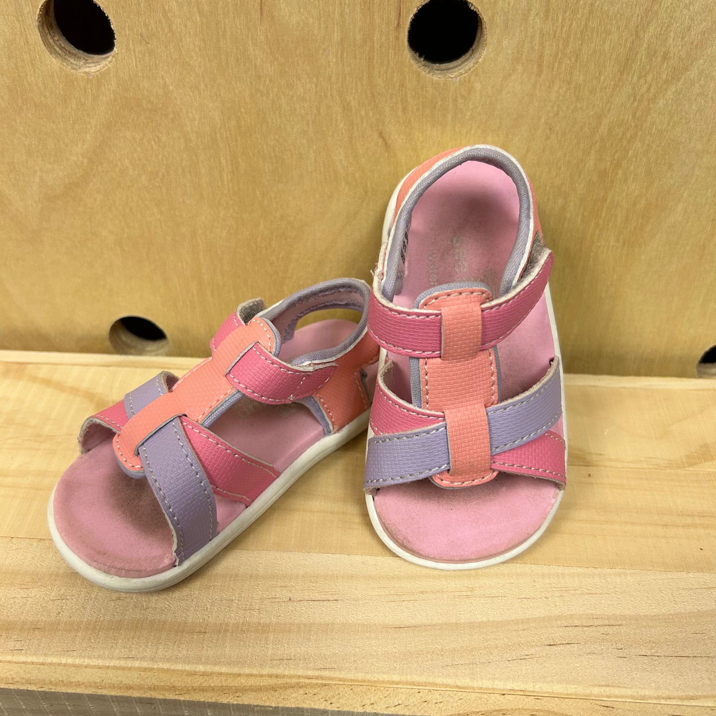 Pink & Purple Velcro Sandals