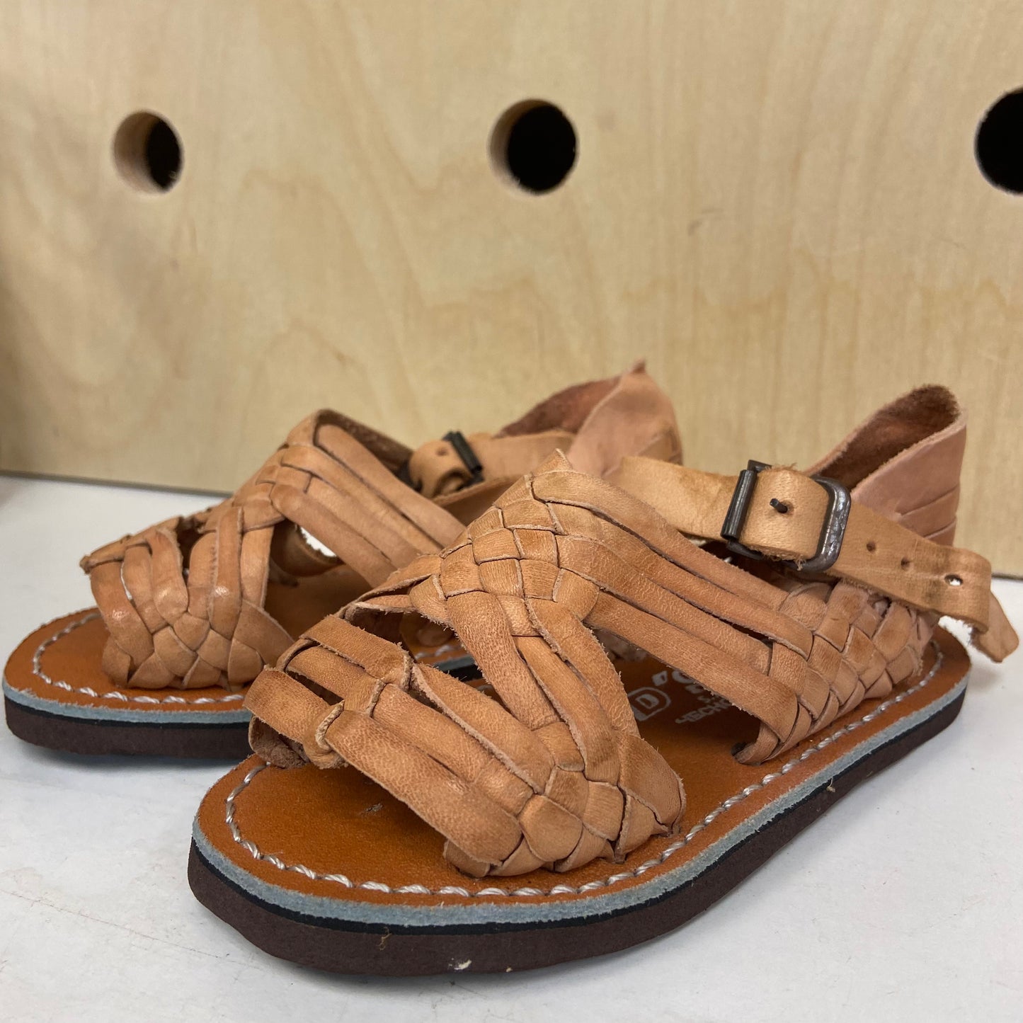 Brown Huarache Sandals