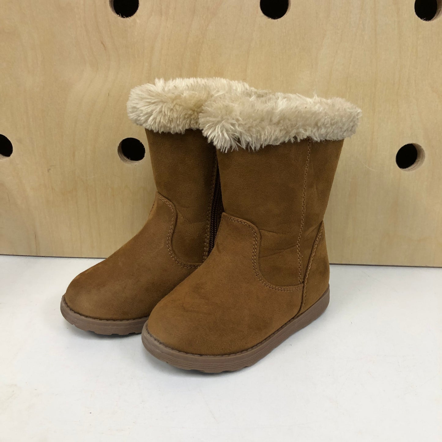 Brown Faux Fur Boots