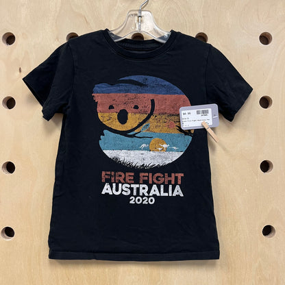 Black Fire Fight Australia Tee