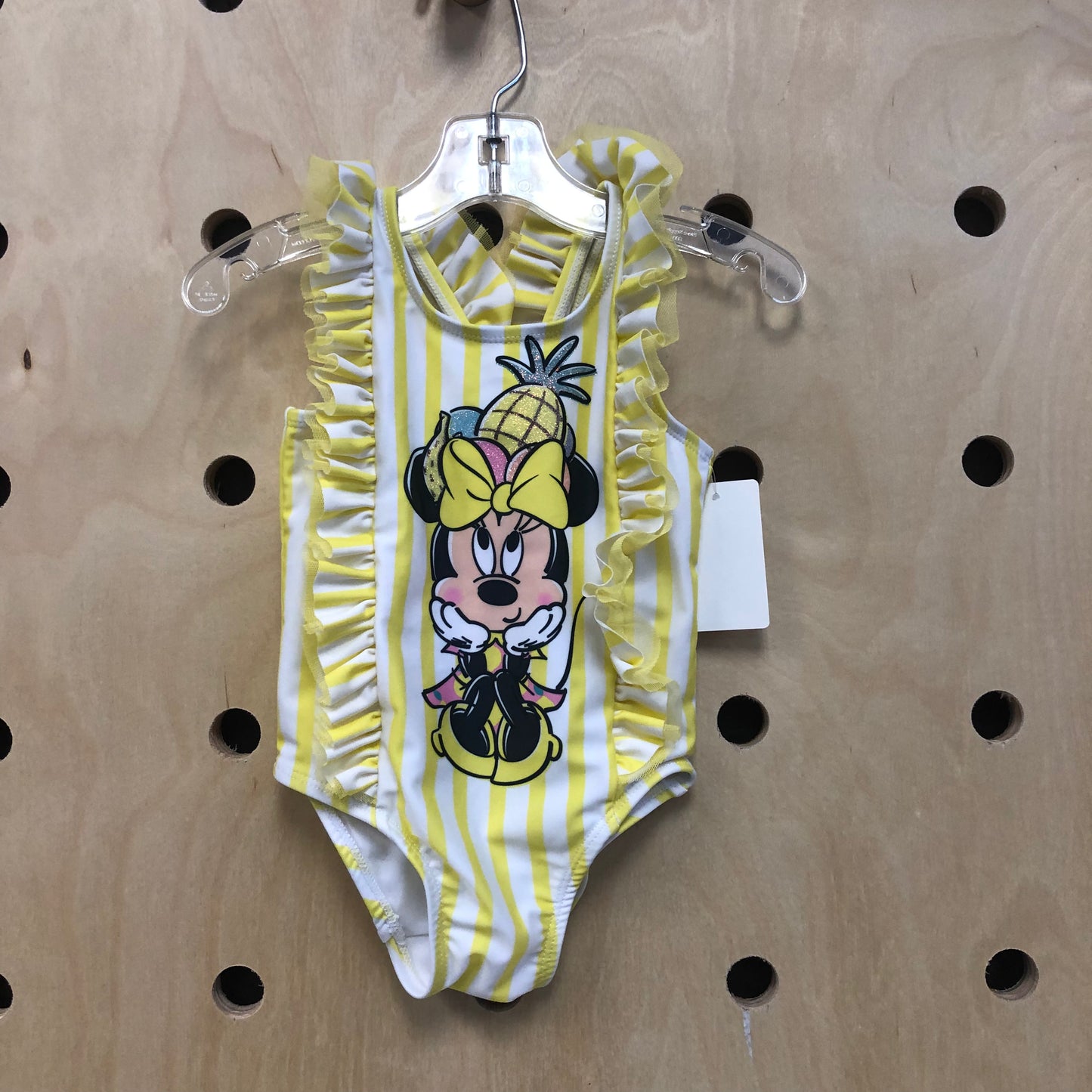 Yellow Ruffle Minnie 1pc Swim