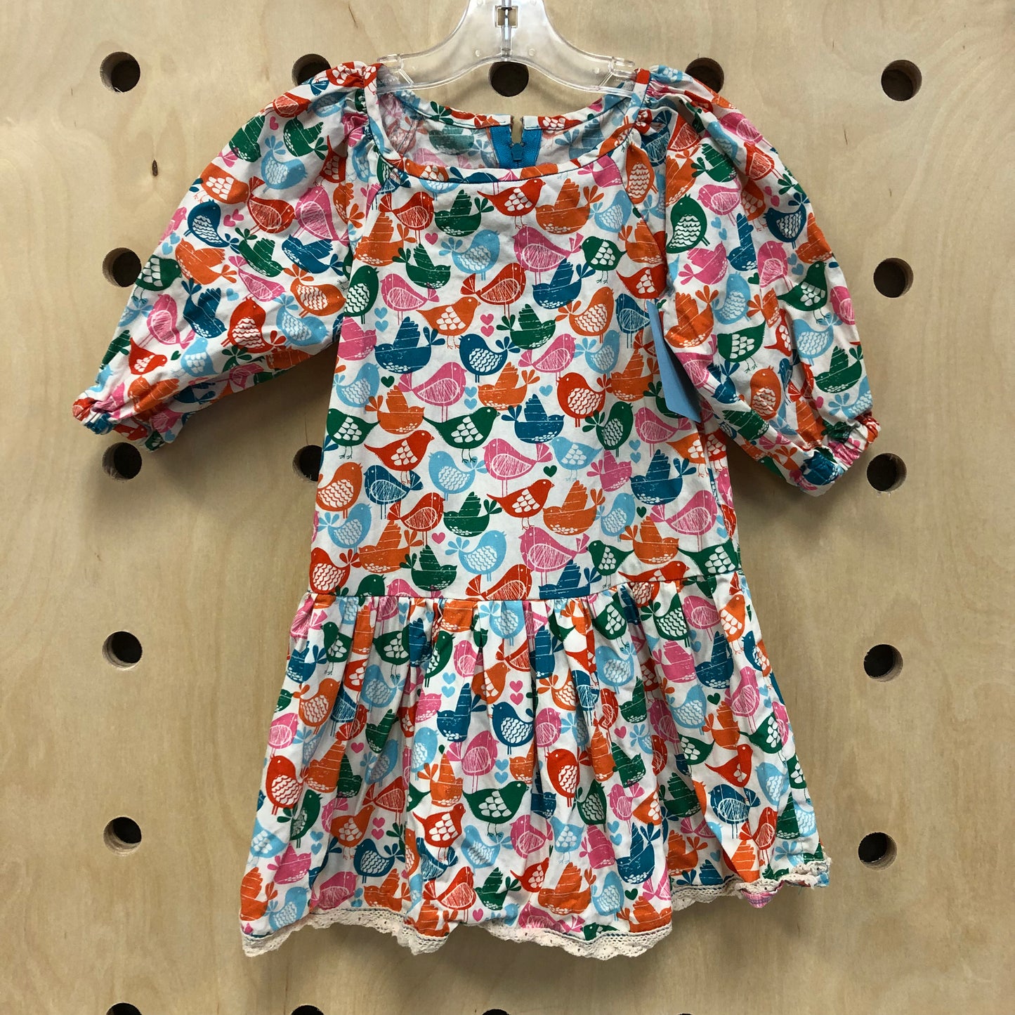 Cream Birds Dress
