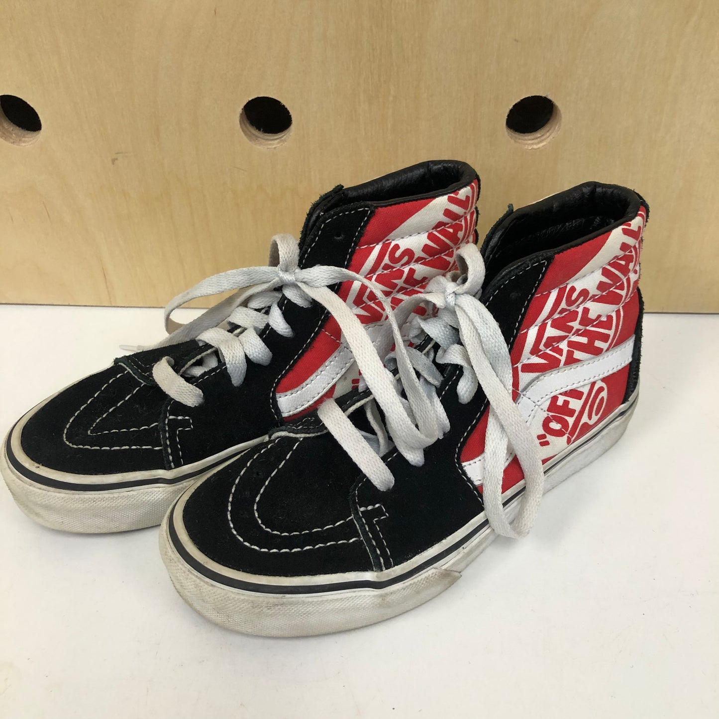 Black + Red Logo Hi Tops