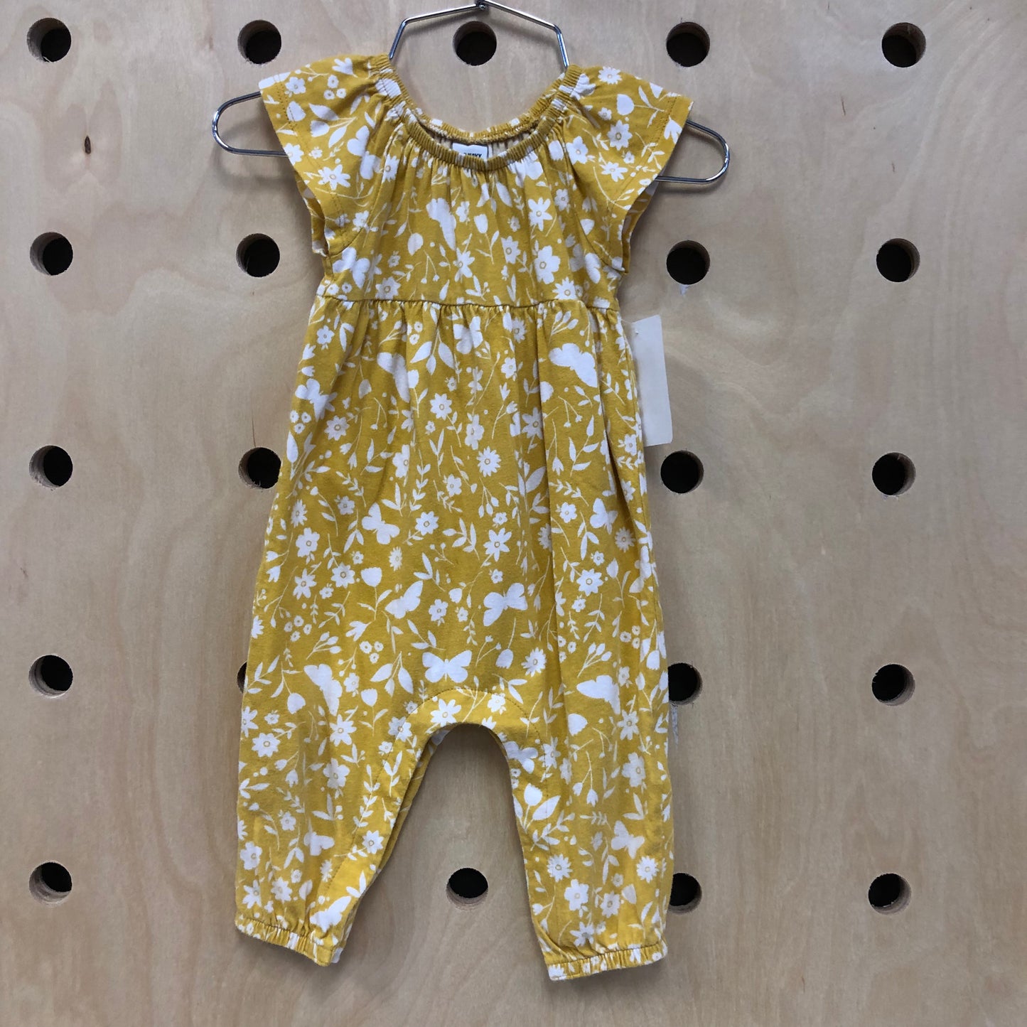 Yellow Floral Romper