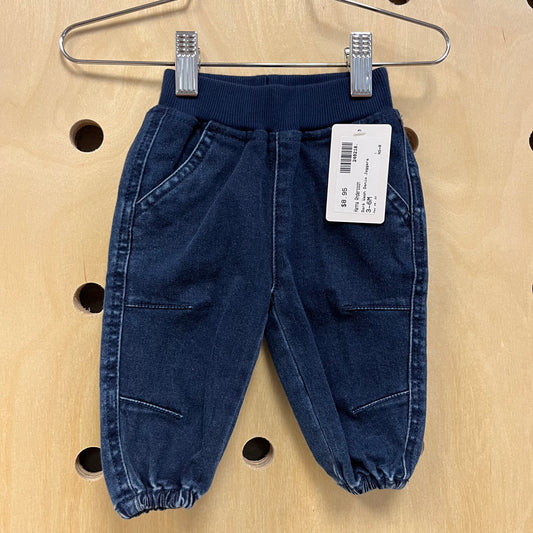 Dark Wash Denim Joggers