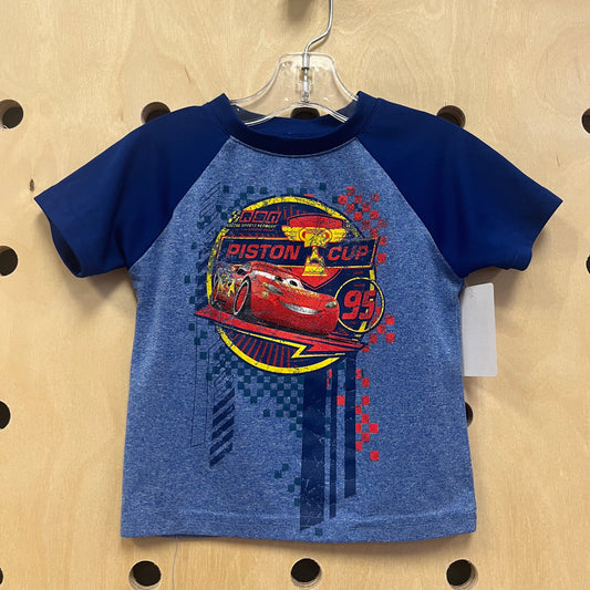 Piston Cup Blue Raglan Tee