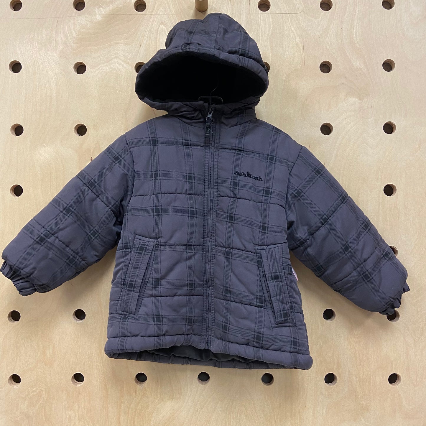 Grey + Black Puffer Jacket