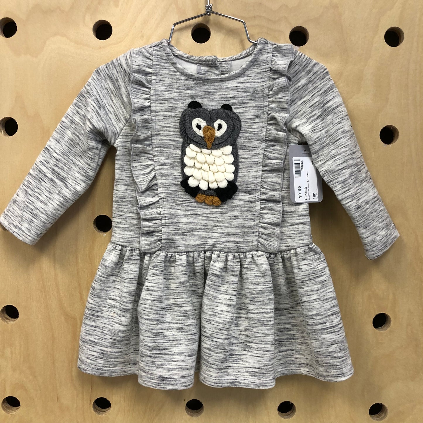 Heathered Grey Owl Dress
