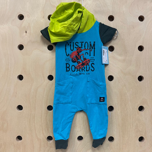 Custom Board Hooded Romper