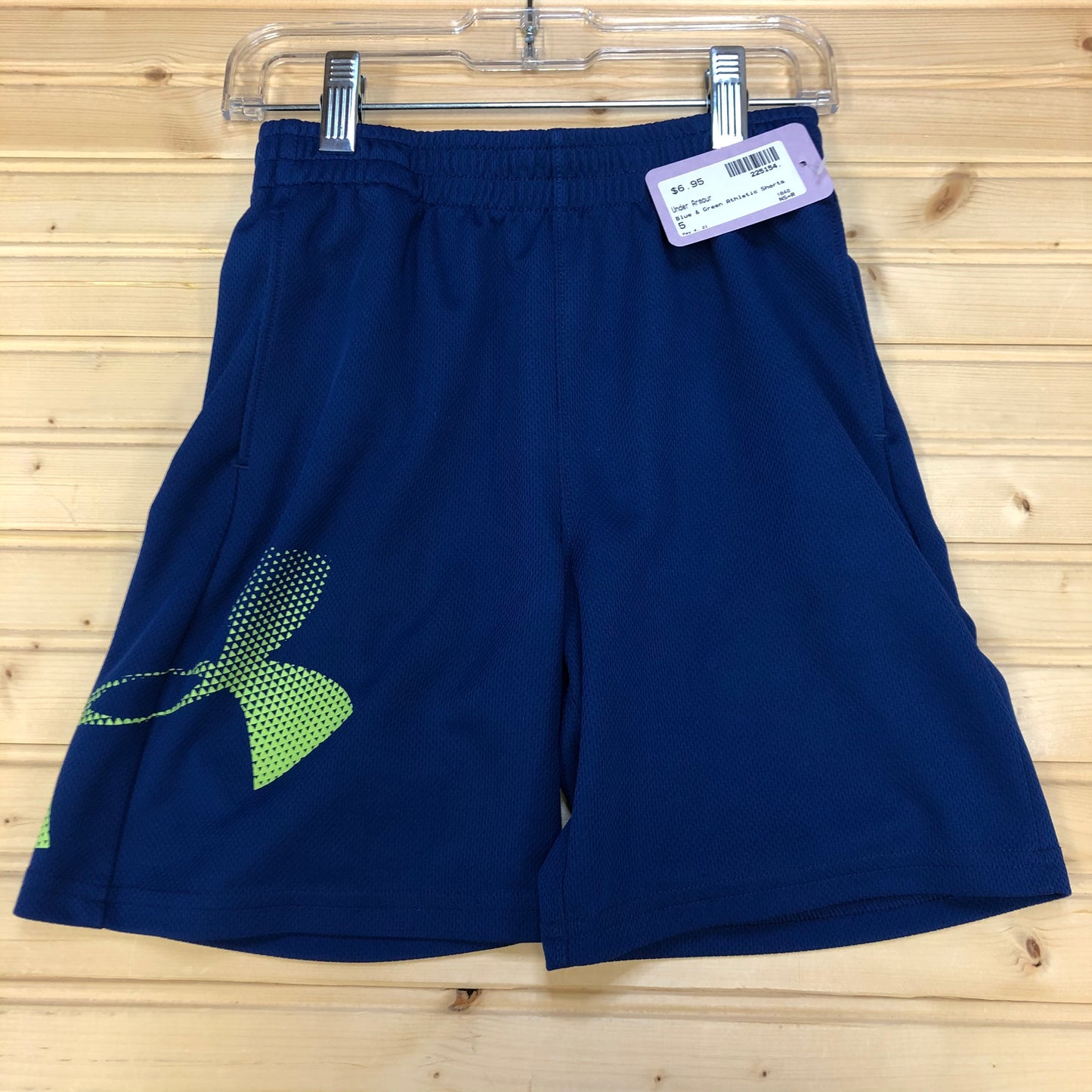 Blue & Green Athletic Shorts