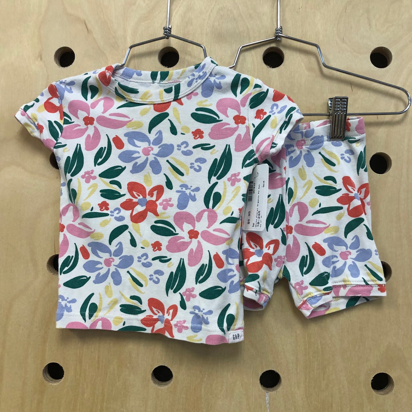 White Floral Organic PJ Set