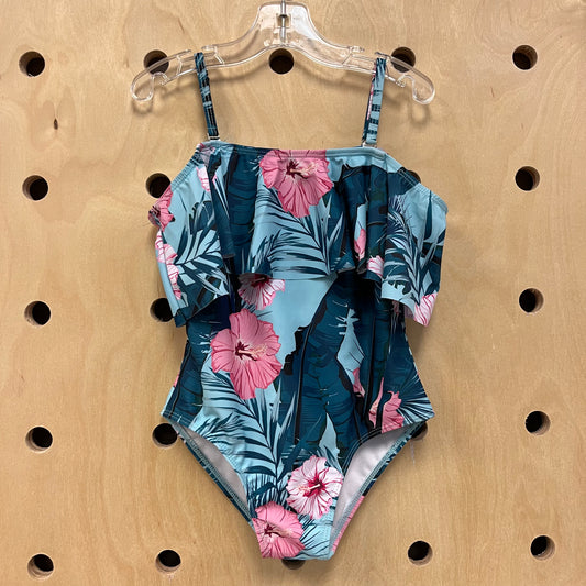 Blue Tropical Swimsuit