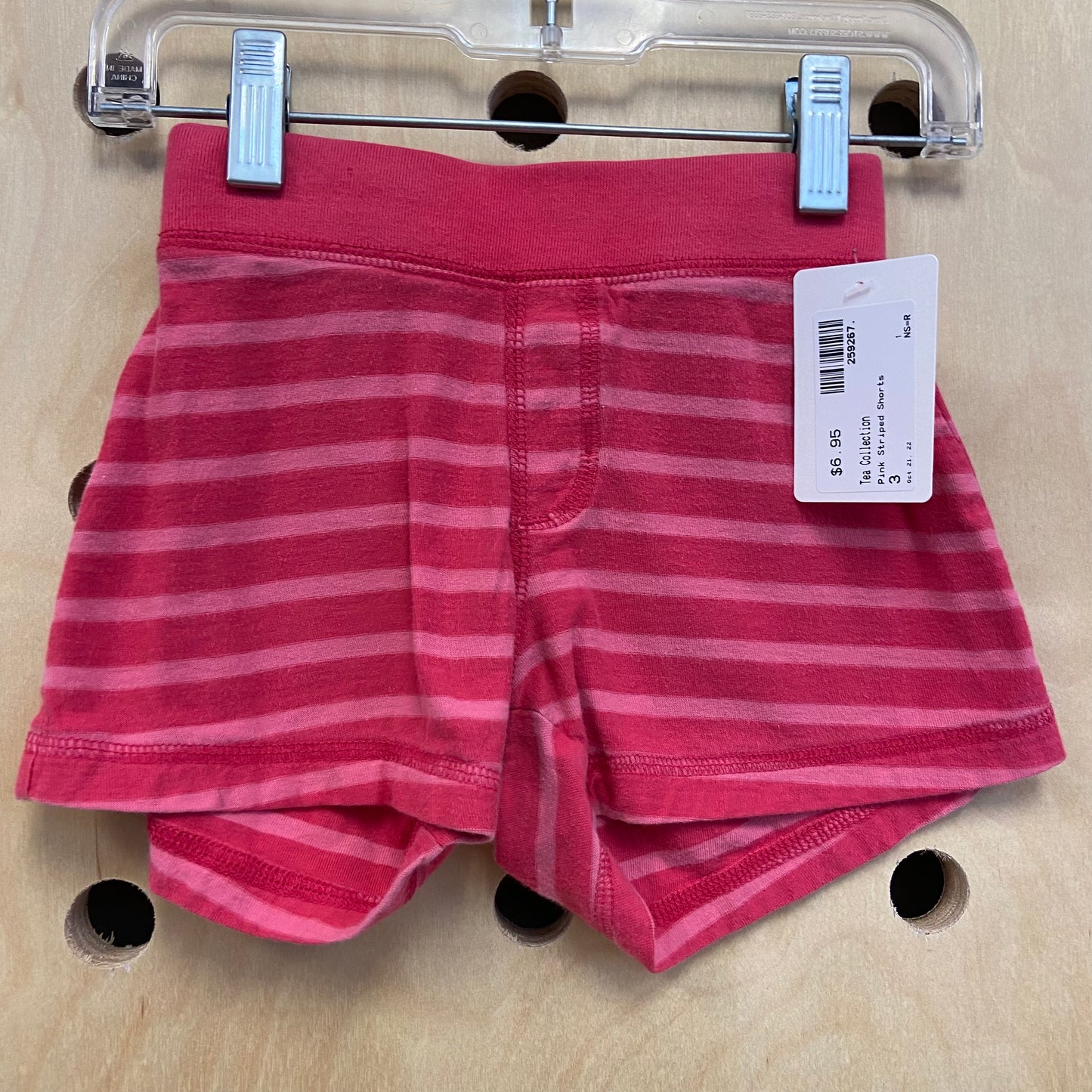 Pink Striped Shorts