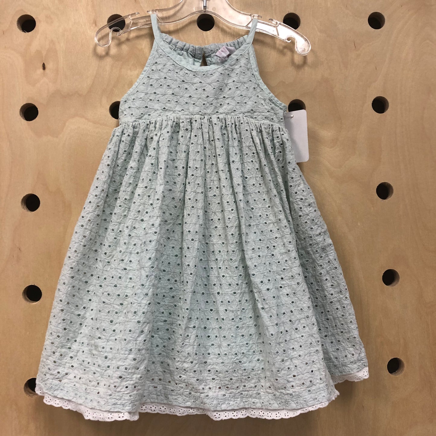 Mint Eyelet Dress