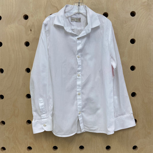 White Button Up LS Dress Shirt