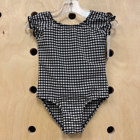 Black + White Gingham Bodysuit