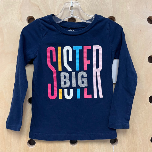 Big Sister Navy LS Tee