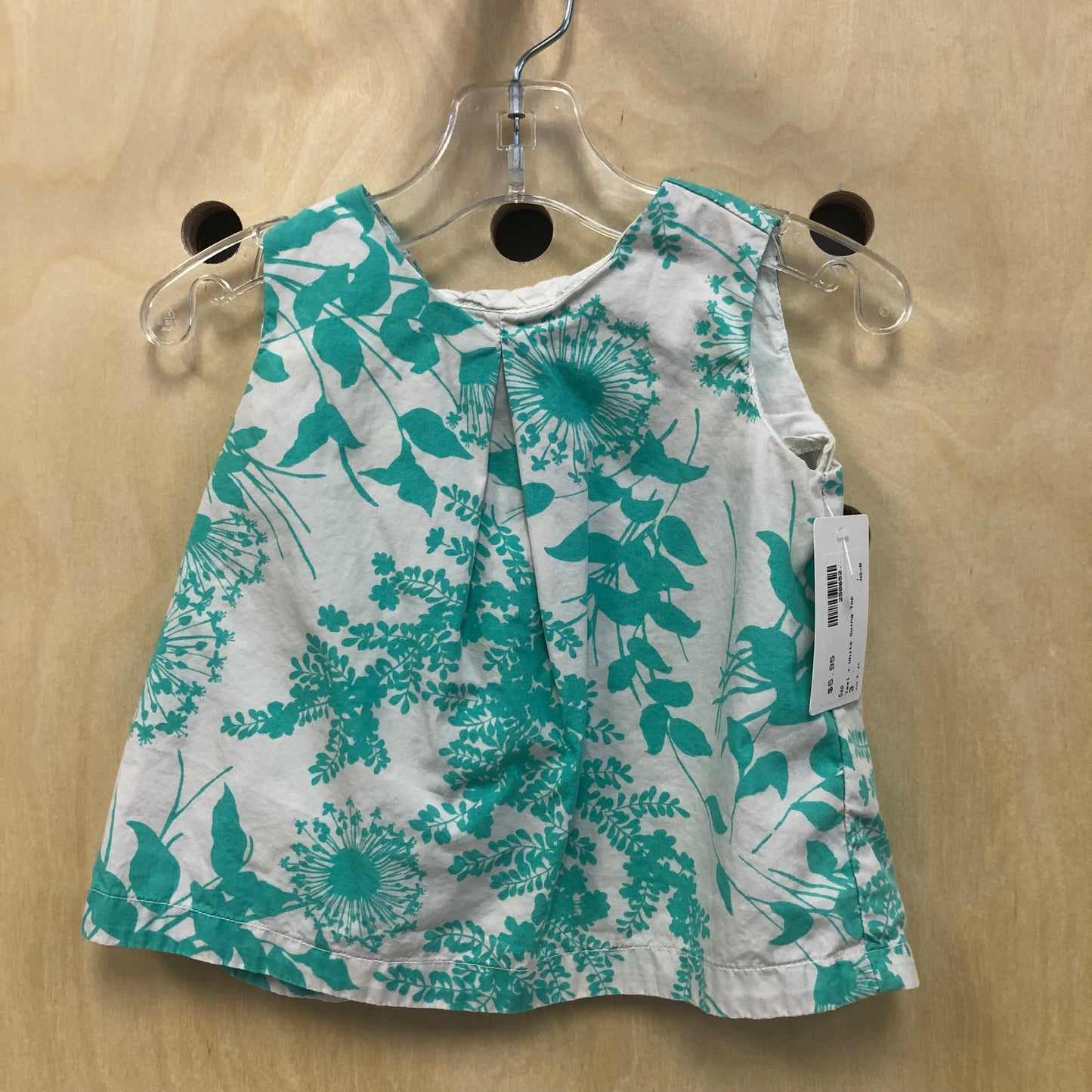 Teal + White Swing Top