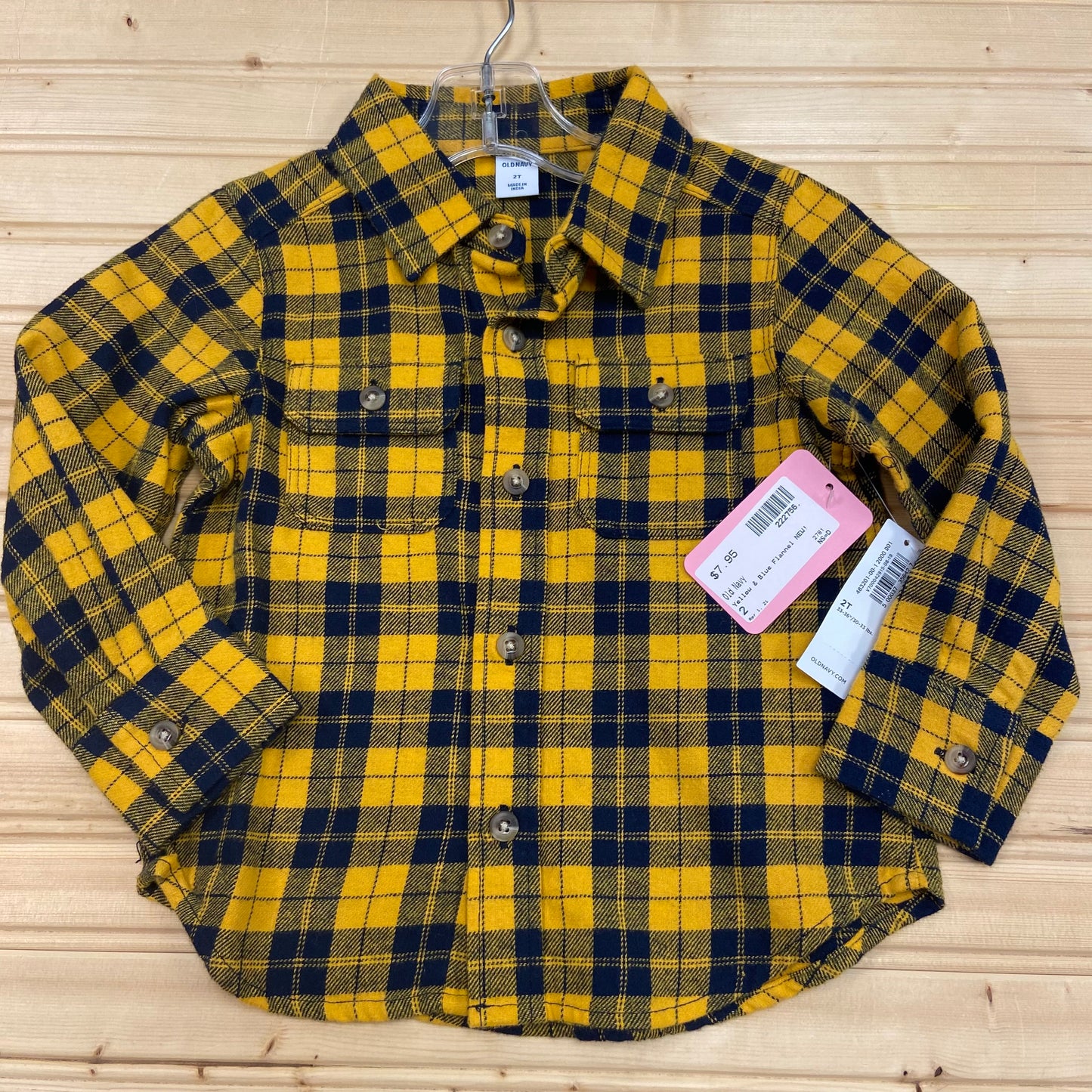 Yellow & Blue Flannel NEW!