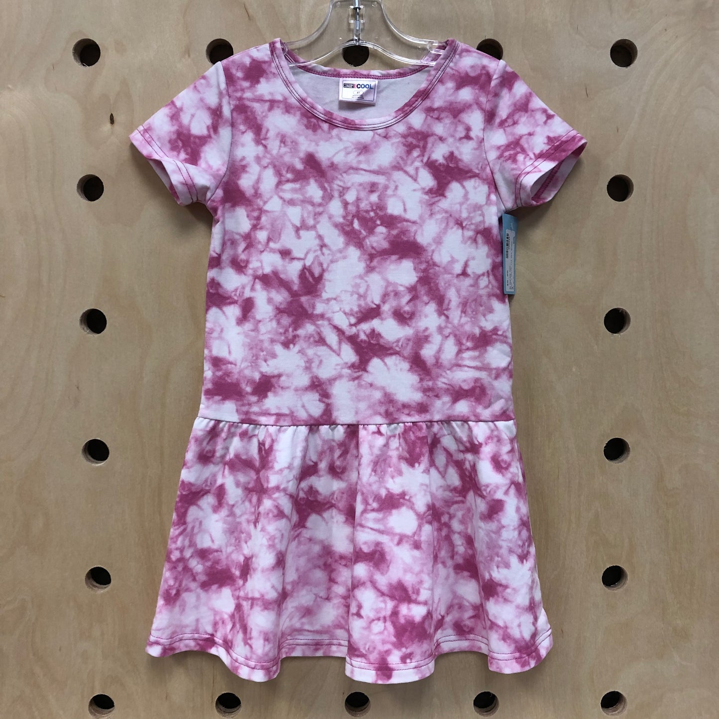 Pink + White Tie Dye Dress