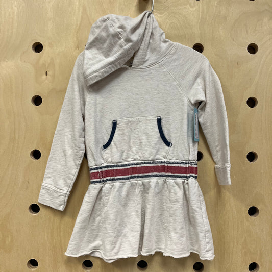 Cream Hoodie Dress