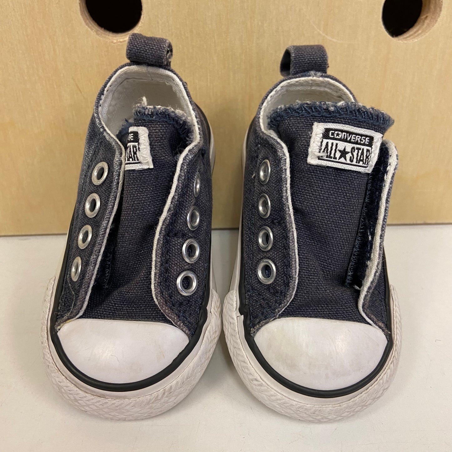 Blue Laceless Chucks
