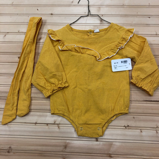 Mustard LS Bodysuit w/ Belt